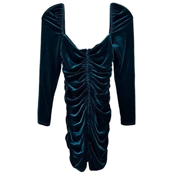NWT Lovers + Friends Andie Mini Dress in Deep Teal Size XXS - Picture 4 of 12